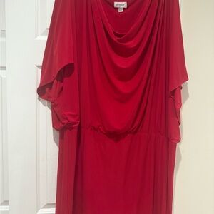 Avenue Plus Size Vibrant Red Dress